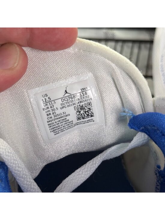 Nike Air Jordan Luka 1 DQ7689-114 White/Blue Basketball Shoes Mens Size 12.5 EUC